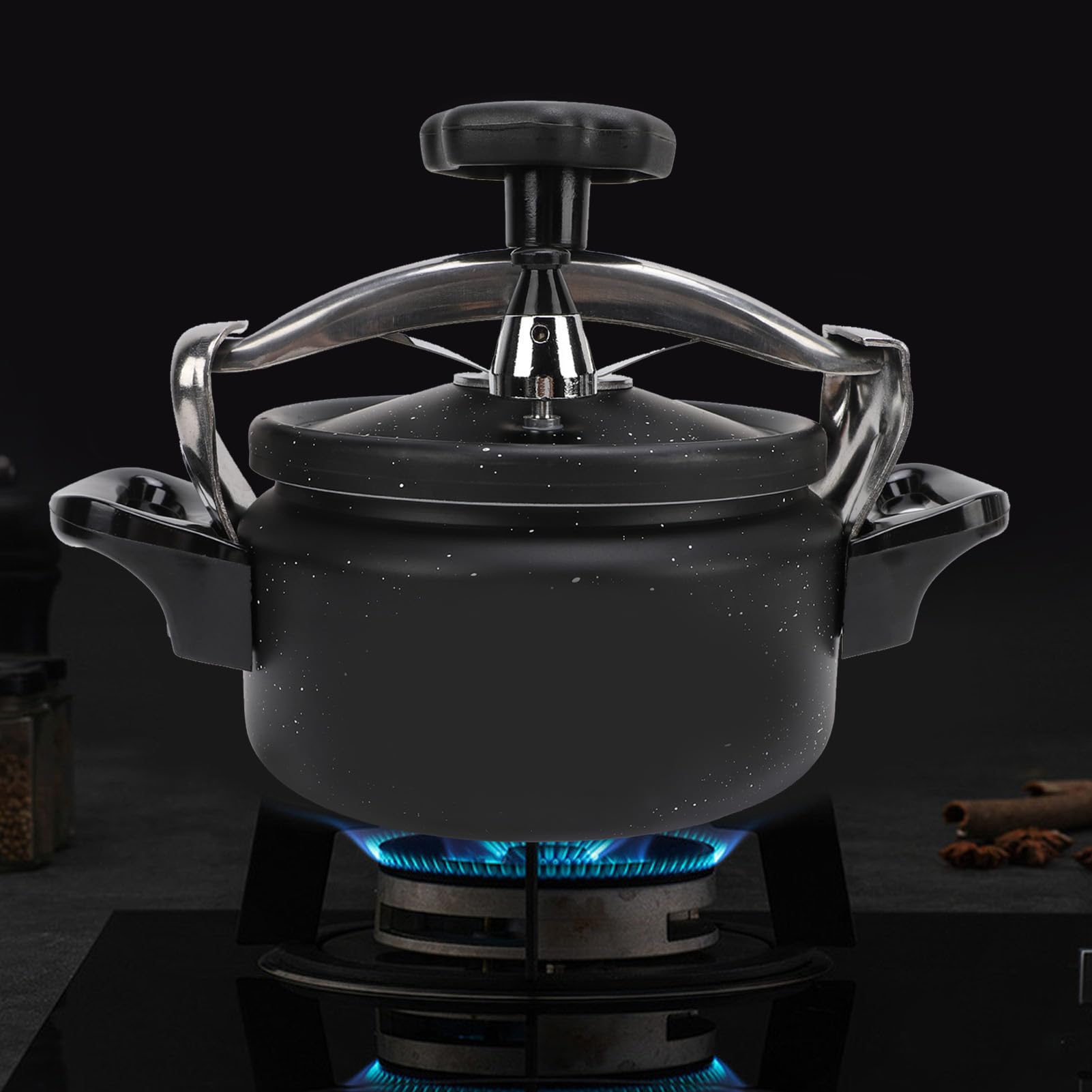 Aluminium Snelkookpan, 11 Liter, Grote Capaciteit, Snel Koken, Eenvoudige Bediening met Drukcannerbodem voor Gaselektrische Platte Kookplaten (-3113230305111