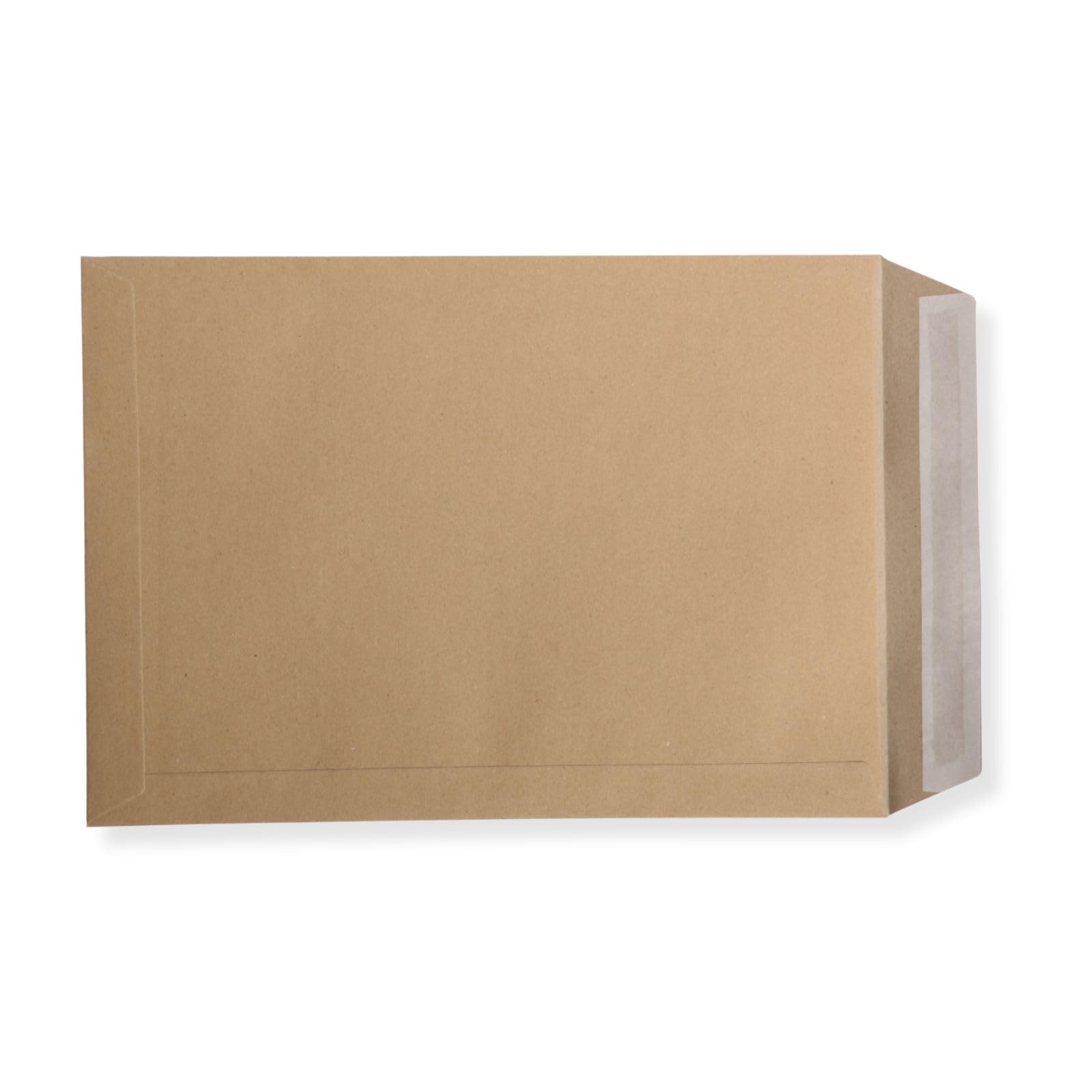 1000 St. Versandtaschen Briefumschläge C4 A4 braun haftklebend mit Fenster 229x324 mm HK