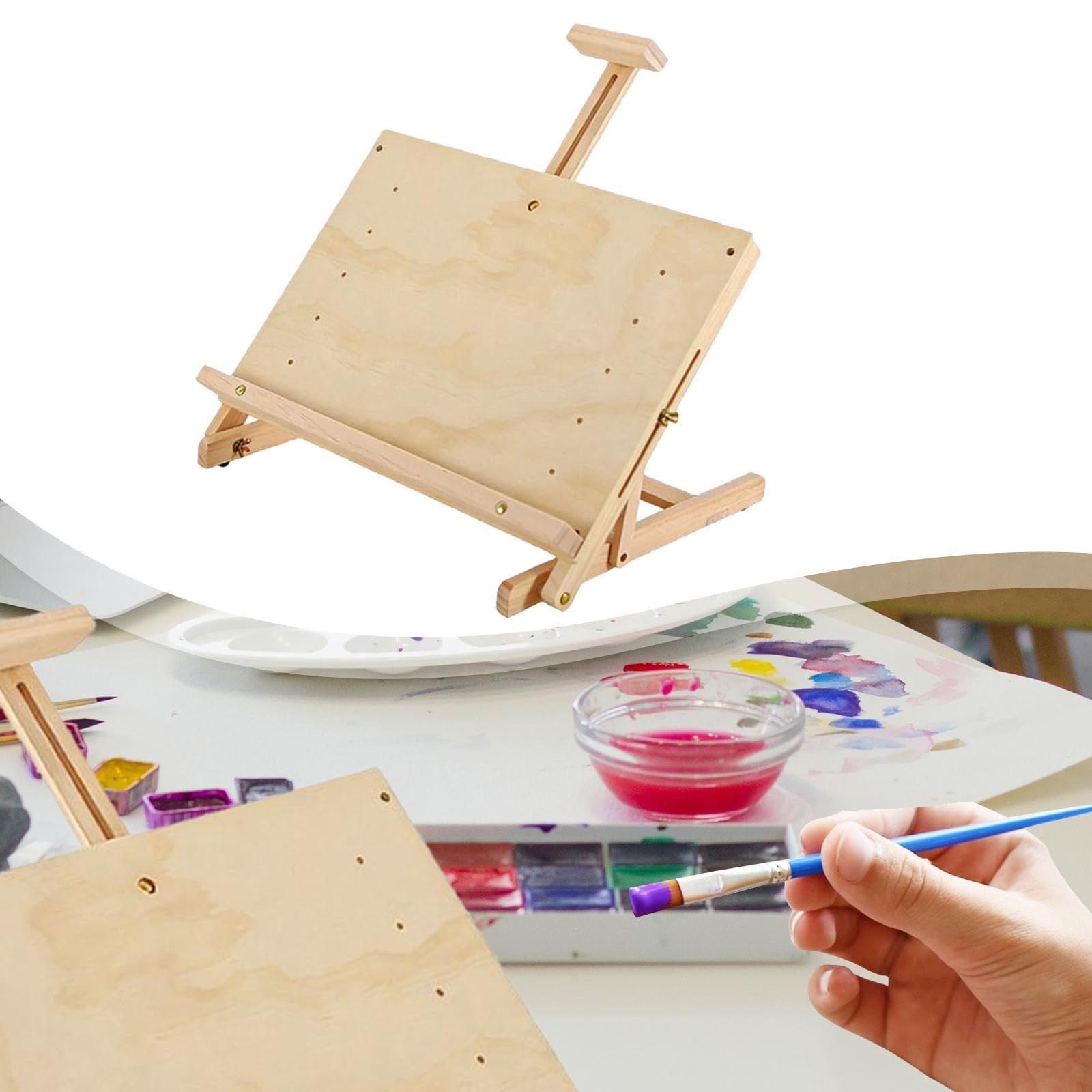 kowaku Caballete de Mesa para Pintar. Mesa de Dibujo para Principiantes. Pintura Al óleo para Adultos.