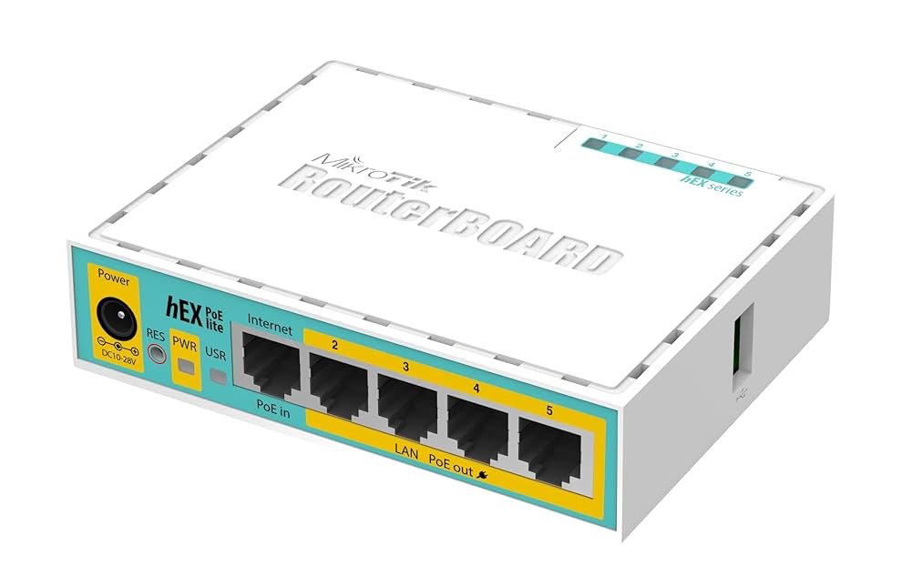 Mikrotik hEx S 有線LANルータ 有線5ポートVPNルータ hEXシリーズ - ハイテクインター