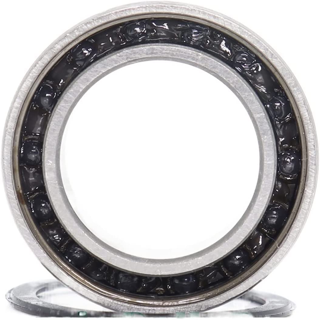 LHNBGTUIW 1PC 63802 Hybrid Ceramic Bearing 15x24x7mm Double Row Sealed Angular Contact Si3N4 Ball Bearings 3802 RS 3802-2RS