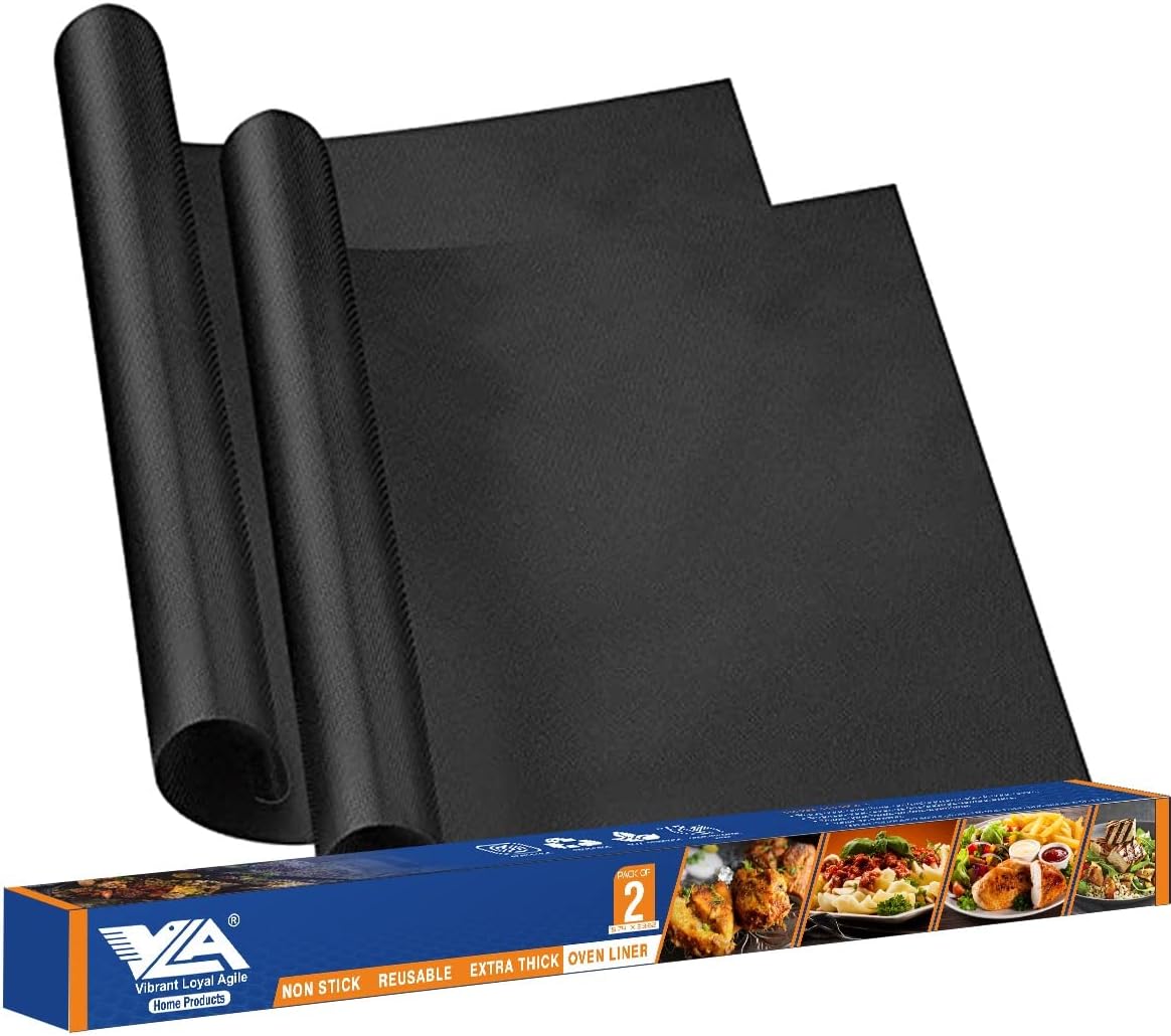 Oven Liners for Bottom of Oven, 2 Pack Large Thick Heavy