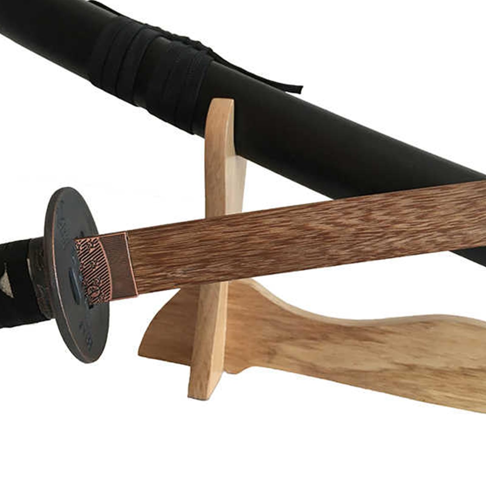 【Arte en Madera】 Espadas samurái japonesas de Madera 100 cm,Bokken Hecho a Mano con guardamanos de Hierro,Katana de Palisandro Natural para Entrenamiento de Kendo,Cosplay,Accesorios,decoración