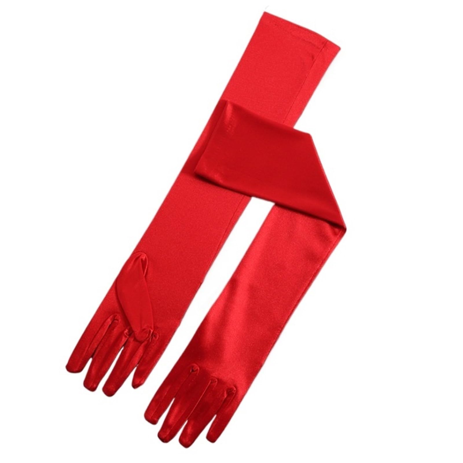2 paia di guanti lunghi in raso elasticizzati da donna eleganti sera for matrimoni e feste Per Le Donne