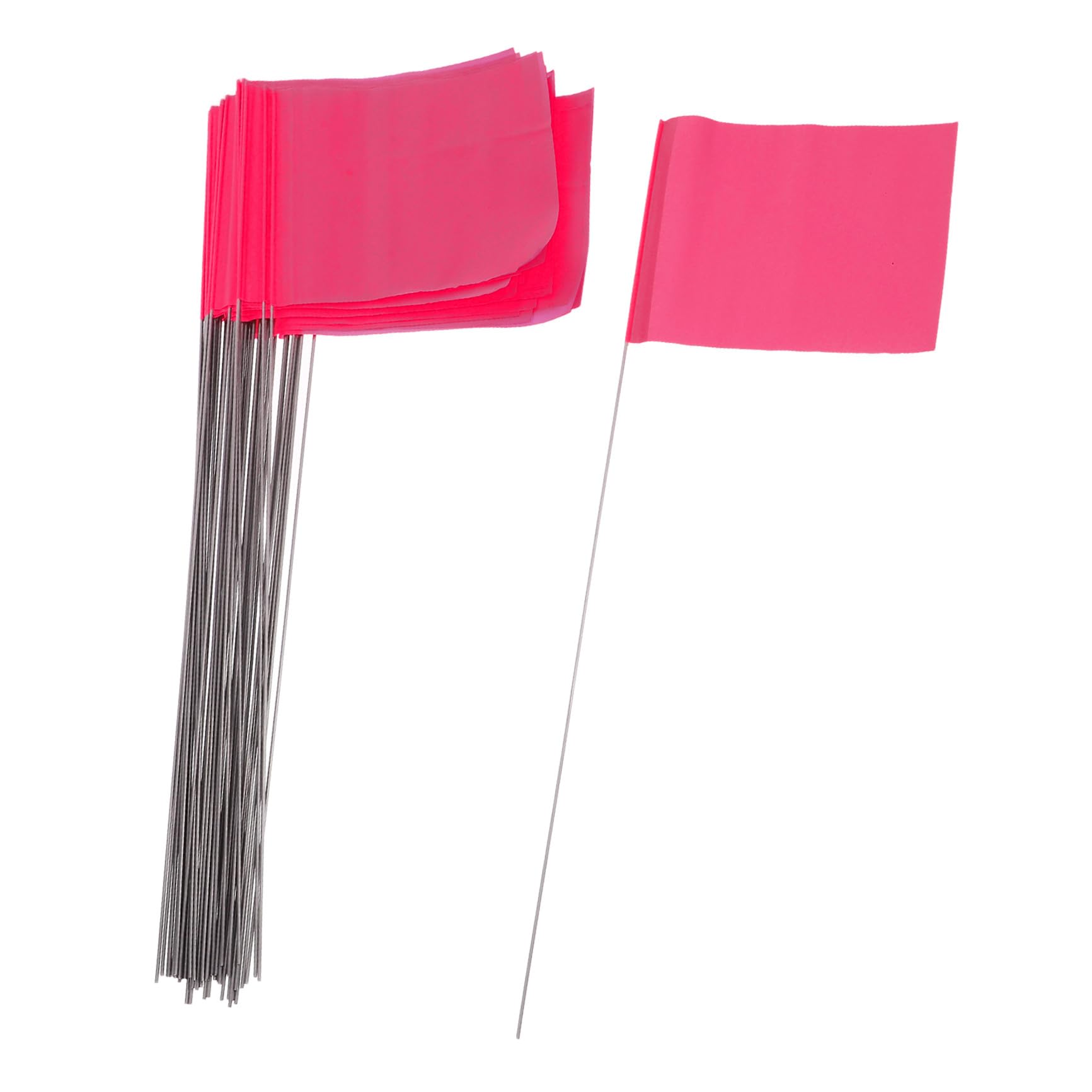 Petits drapeaux de jardin rose Toyvian pour délimitation espaces verts et marquage pelouse