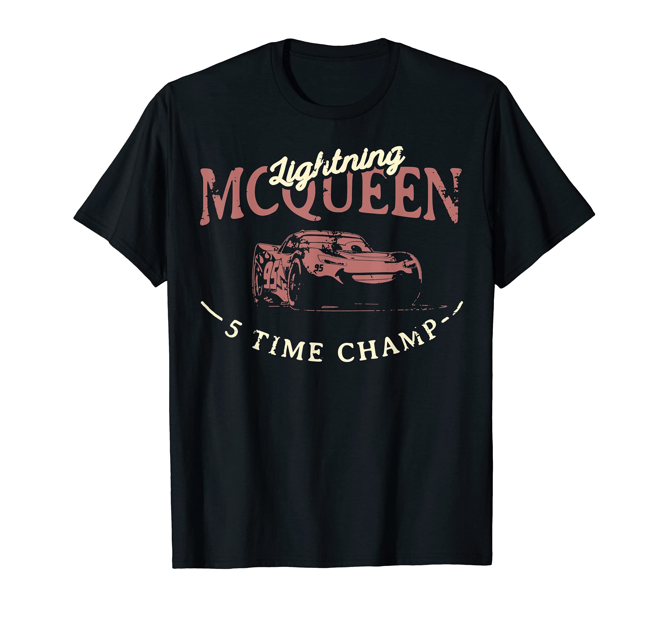 Disney Pixar Cars 3 McQueen Vintage Craft Graphic T-Shirt