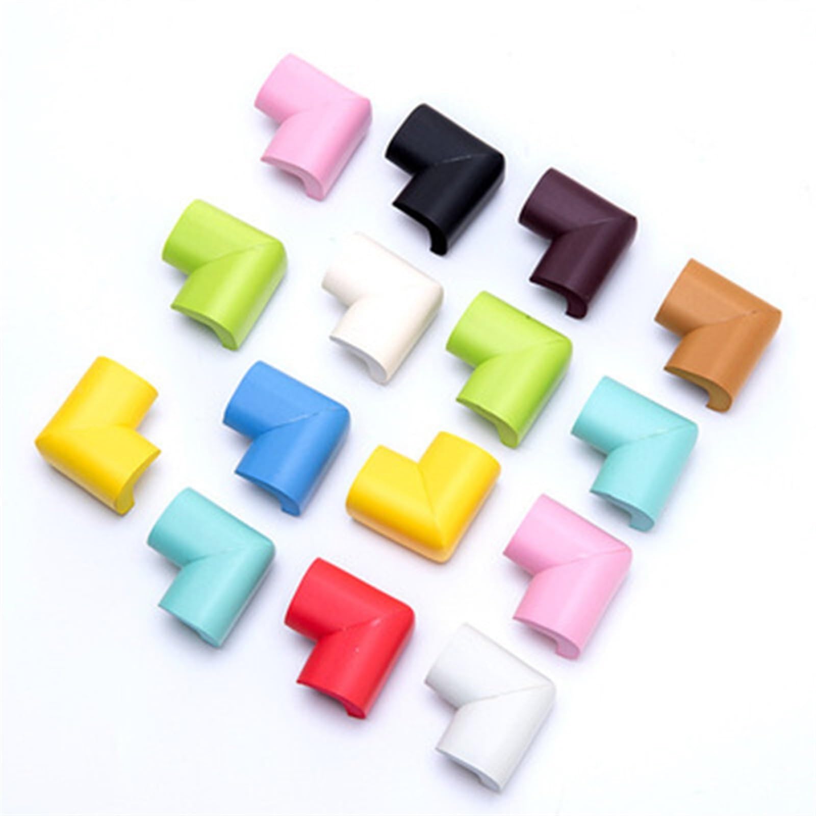 Paraspigoli per Bambini 10 Pezzi di Nastro Adesivo Morbido for la Protezione degli Angoli dei tavoli e dei mobili Paraspigoli(Brown)