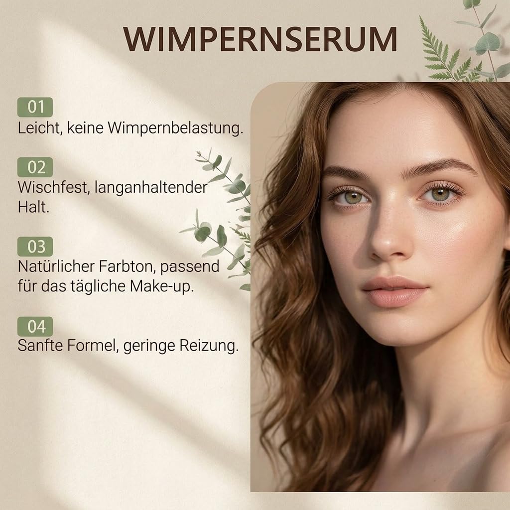 Sinsnlashes Wimpernserum EYELASH SERUM—Wimpernserum Mit Peptid Komplex Für Kräftigere Und Dichter Wirkende Wimpern Im Täglichen Pflegeeinsatz (2 Stück)