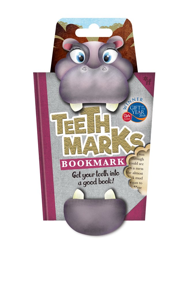 IF Teeth-Marks Bookmarks-Hippo