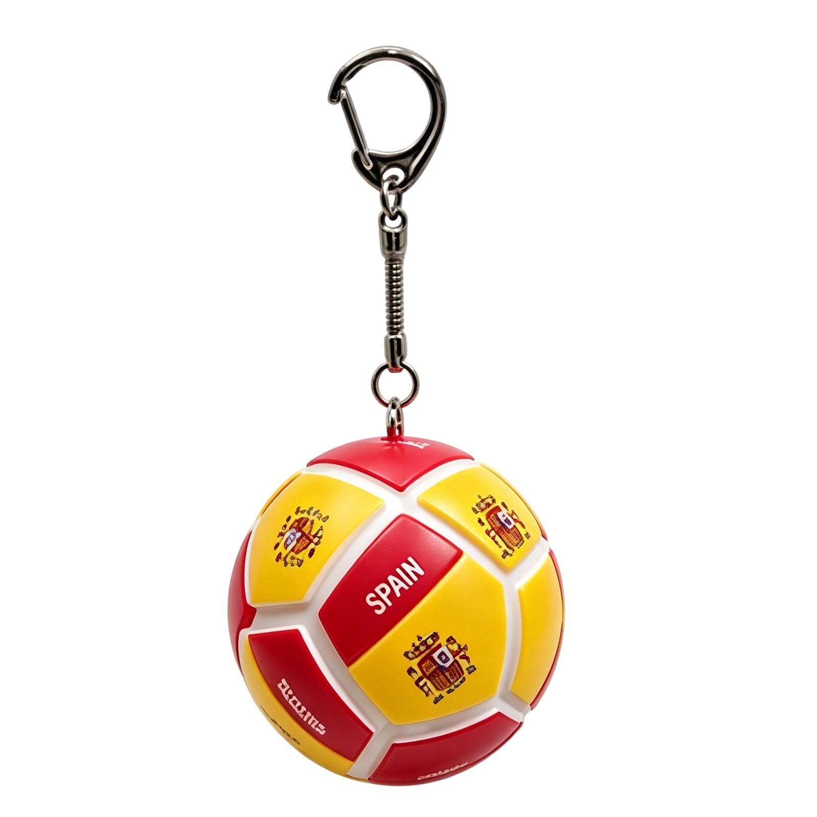 Bgdhinkt Soccer Ball Fidget Keychain, Football Shaped Clicker Stress Relief Toy with Country Flag Patterns, Portable Fidget Toy Keyring for Fans (A-5)