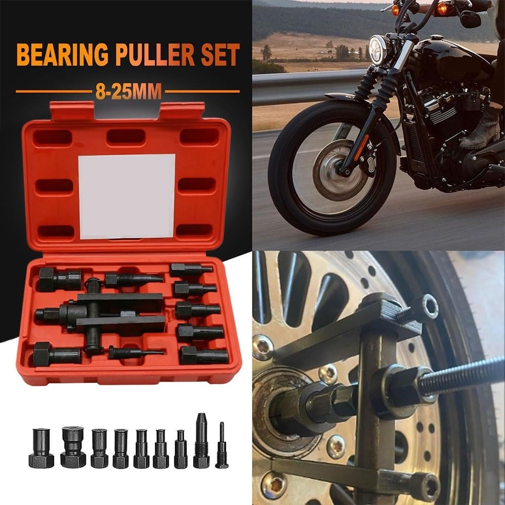 Telescopic Ratchet Ekstraktor łożysk Dwuszczękowy ciągnący koń Narzędzie do demontażu 8-25 MM 10 szt. Do w motocyklu samochodowym mały klucz dynamometryczny