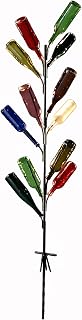 The Corn Stalk Bottle Tree | Outside Yard Garden Decor | No Assembly Required | Displays 12 Bottles | 5 ft (60") Tall | Heavy Duty Solid Raw Steel | Unpainted | Made in Mississippi USA