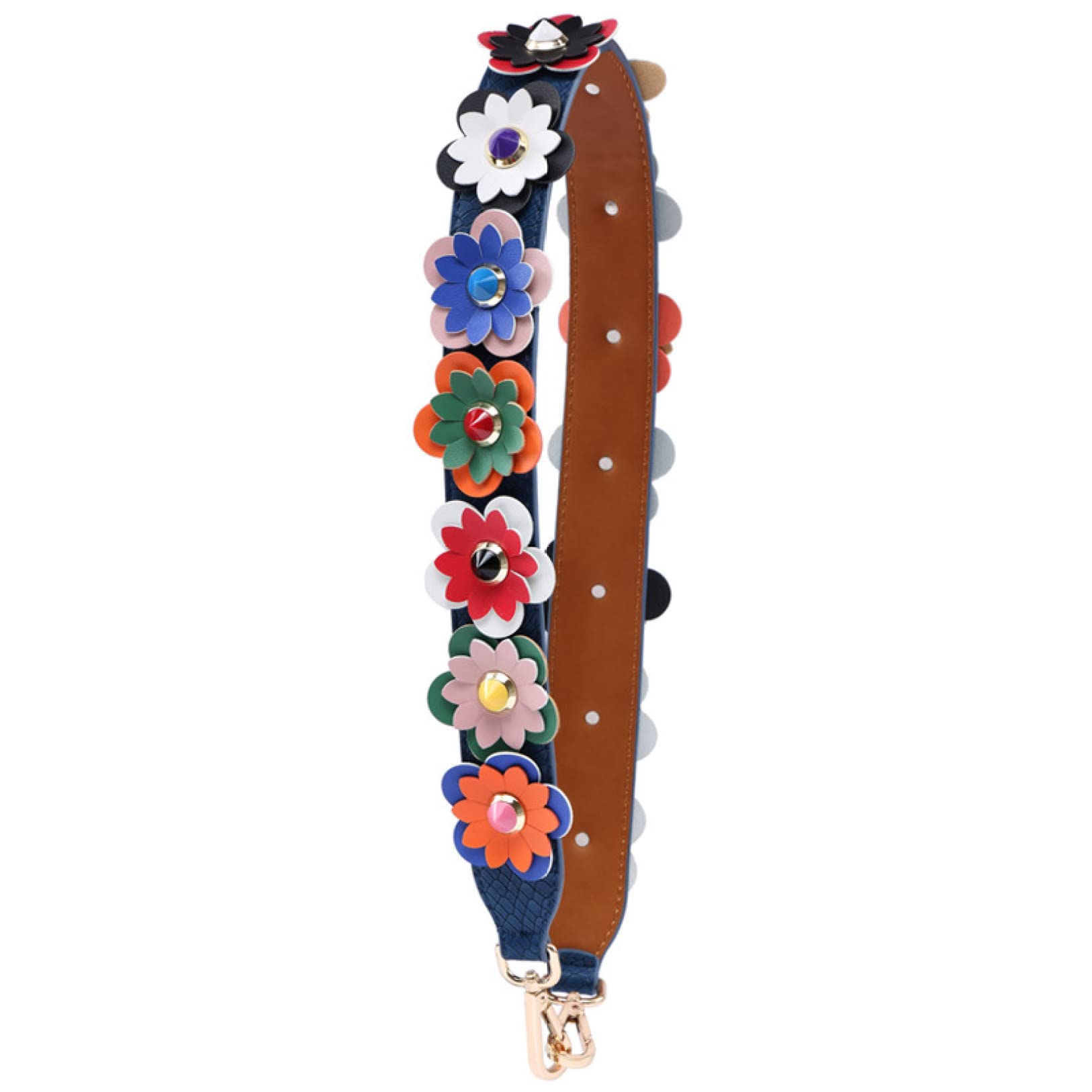 Łańcuszki do torebek, Akcesoria Do Nitów Luksusowe Torebki DIY Z Rączkami Torebka Łańcuszkiem Paski Crossbody(Red Blue,Gold hook)