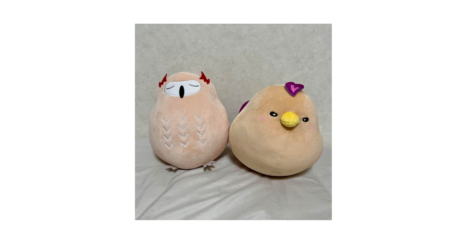 Amazon.co.jp: ひばりさん ミミズクさん ぬいぐるみ セット