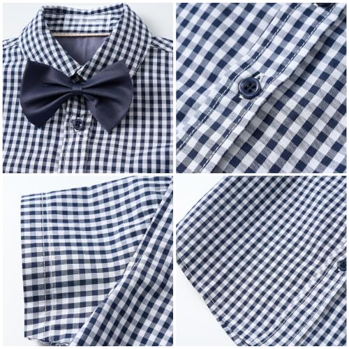 Image of Mud Kingdom Little Boys Dress Shirts Short Sleeve Cute Summer