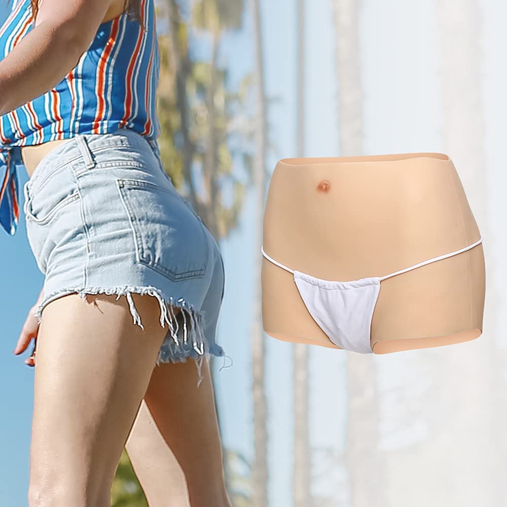 KUMIHO Crossdresser Culotte Slip Caleçon en Silicone Gaff pour Crossdresser Transgenre Drag Queen