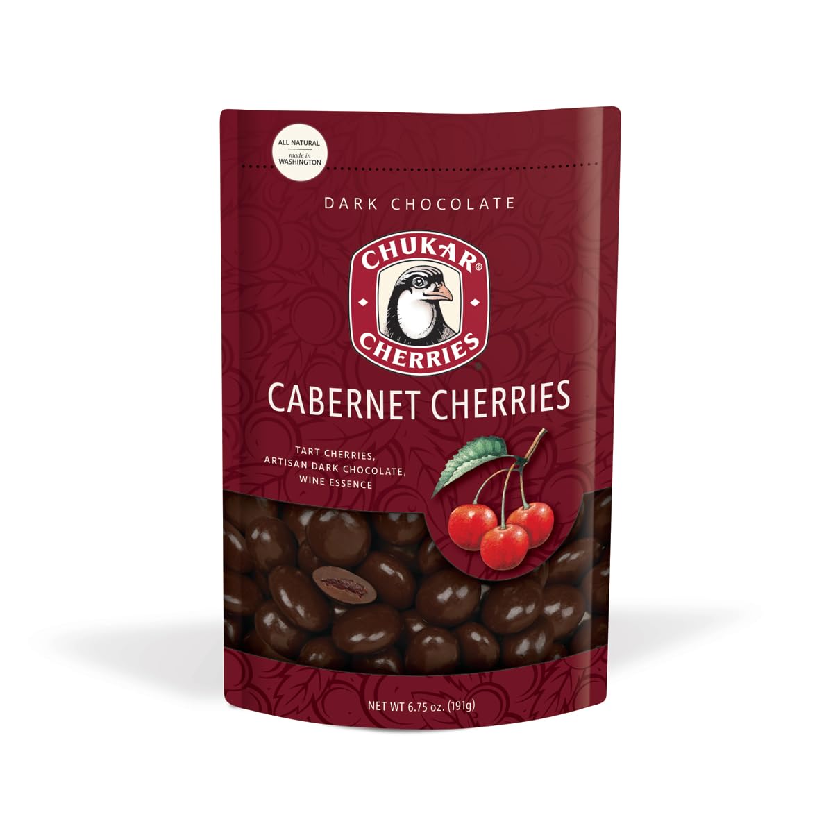 Dark Chocolate Cabernet Cherries (Pack of 1)