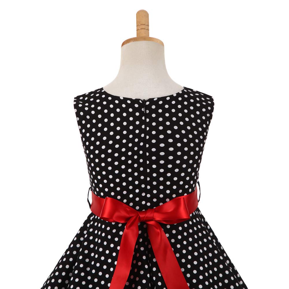 Mädchen Retro Vintage Rockabilly Kleid Partykleider Cocktailkleider