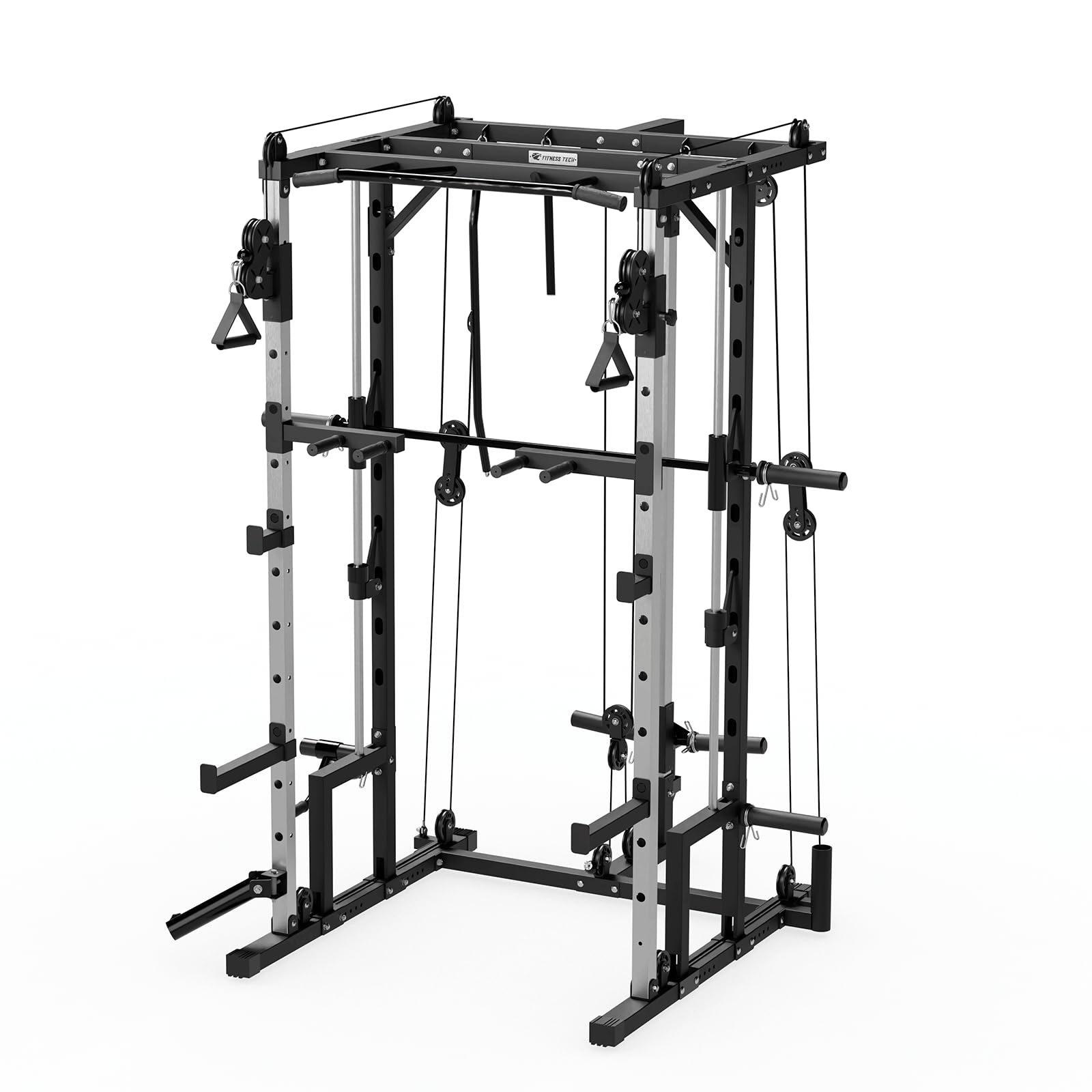 Smith Machine S5000 - Jaula de Musculación Multiestación - Entrenamiento Completo de Alta Resistencia - Entrena en Casa o el Gimnasio - 168 x 135 x 230 Cm