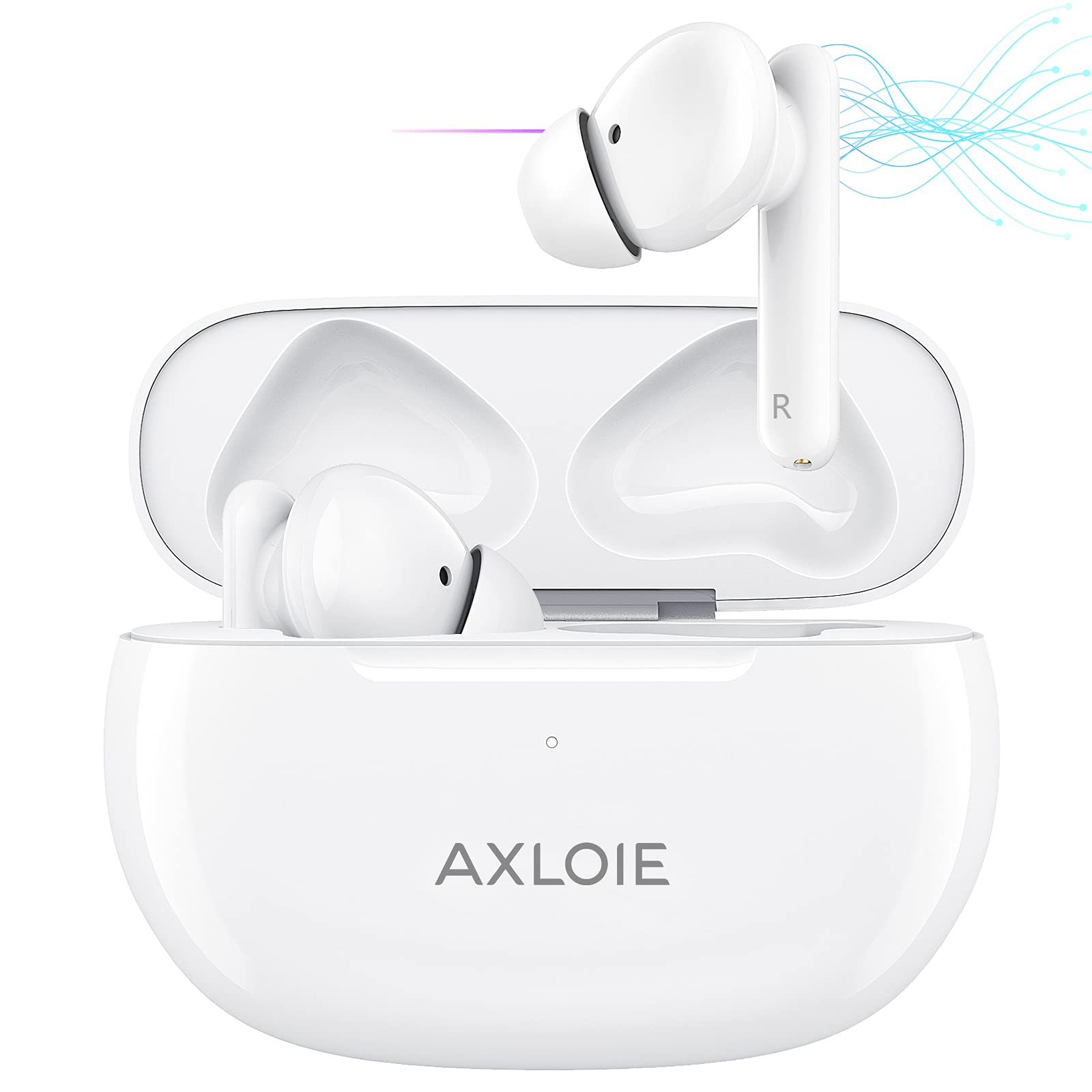 Axloie Wireless Earbuds Active Noise Cancelling,ANC Bluetooth Earbuds Transparency Mode Wireless Headphones,Bluetooth Earp...