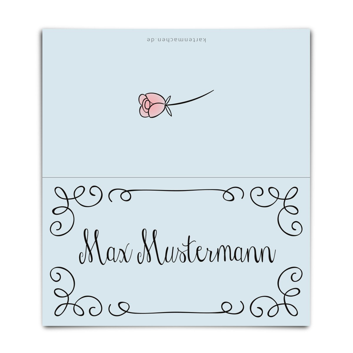 50 x Hochzeit Tischkarten Platzkarten Namenskarten Kärtchen individuell - Küssendes Paar