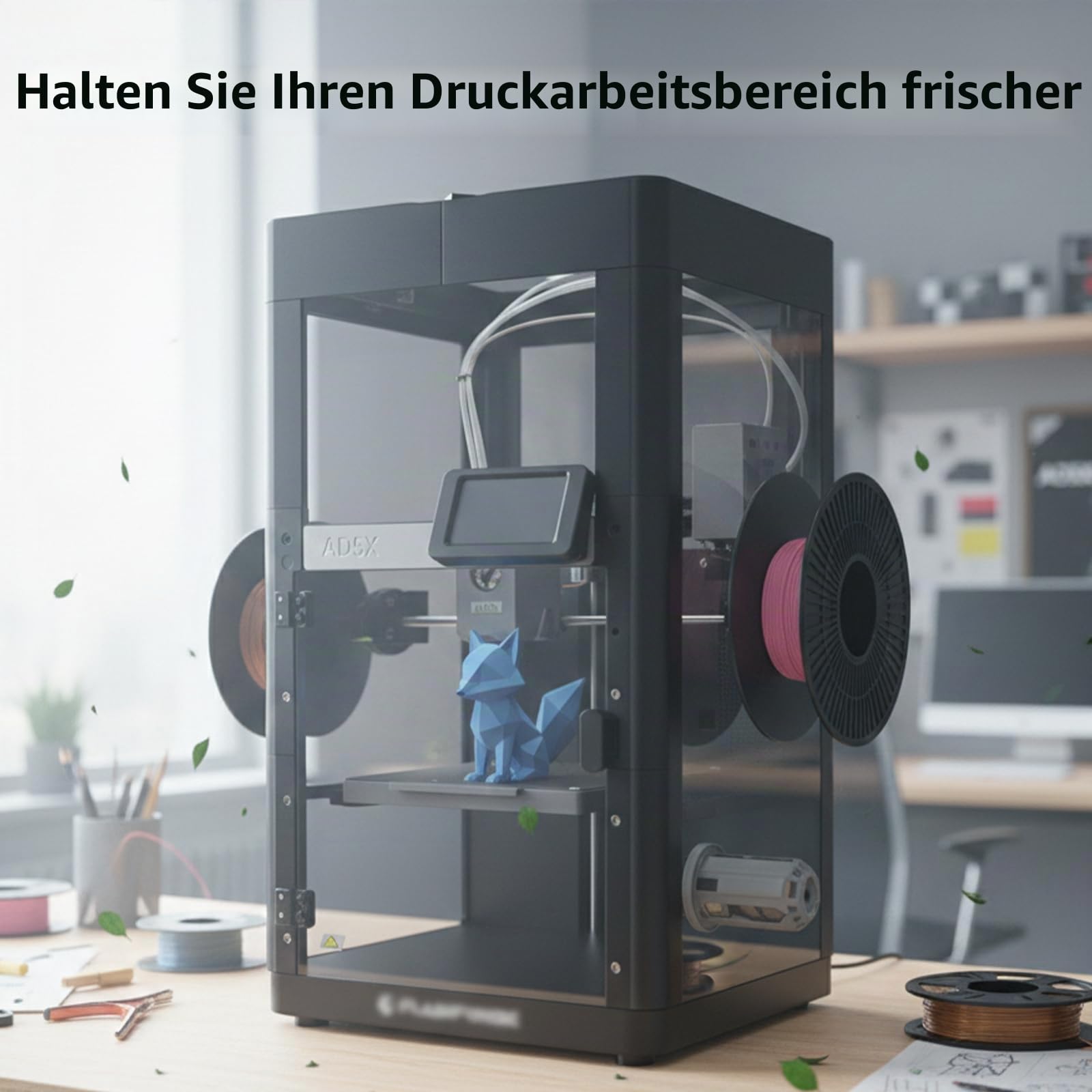 BCZAMD Upgrade Gehäuse Projekt for Flashforge AD5X: Unterstützung für DIY-Farben Stil - Hochtemperatur-Filamente ASA ABS PC Druck für einen leisen 3D Drucker