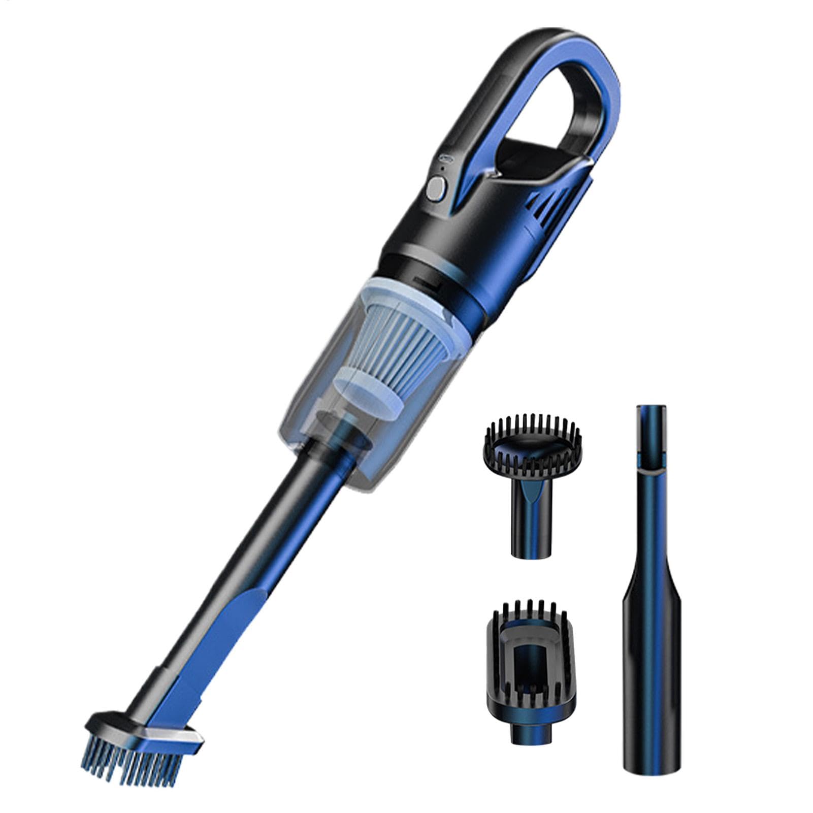 Car Vacuum Portable - Handheld Car Vacuum | Cordless Rechargeable Vacuum Cleaner with Long Tube | Brush Head | Floor Brush | Vehicle Care Multi-Functional Dust Vacuum Cleaner for Car | Home