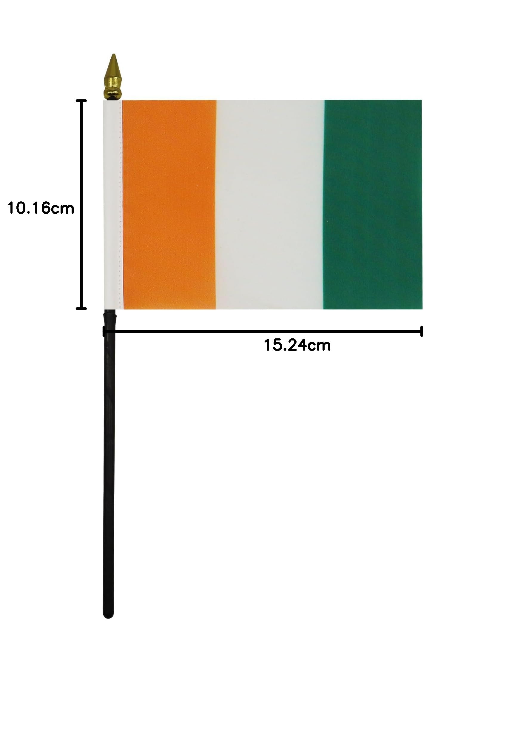 AZ FLAG Bandiera da Tavolo Costa D'Avorio 15x10cm Punta Dorata