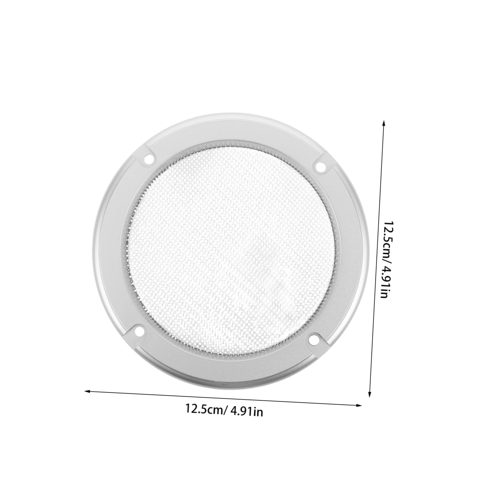 ULDIGI 2pcs Subwoofer Grill Guard: Heavy-duty Universal 4 Inch Metal Mesh Cover with Decorative Design - Audio System Protection for Car