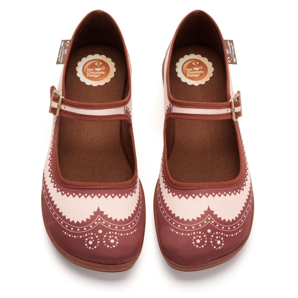 Hot Chocolate Design Women's Mary Jane Flat Shoes