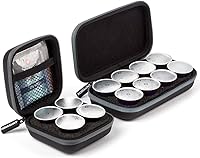 Vista 10 de ROMAUNT Estuche de transporte de viaje compatible con cápsulas Nespresso OrignalLine, accesorio para cafetera portátil de café protector con espuma