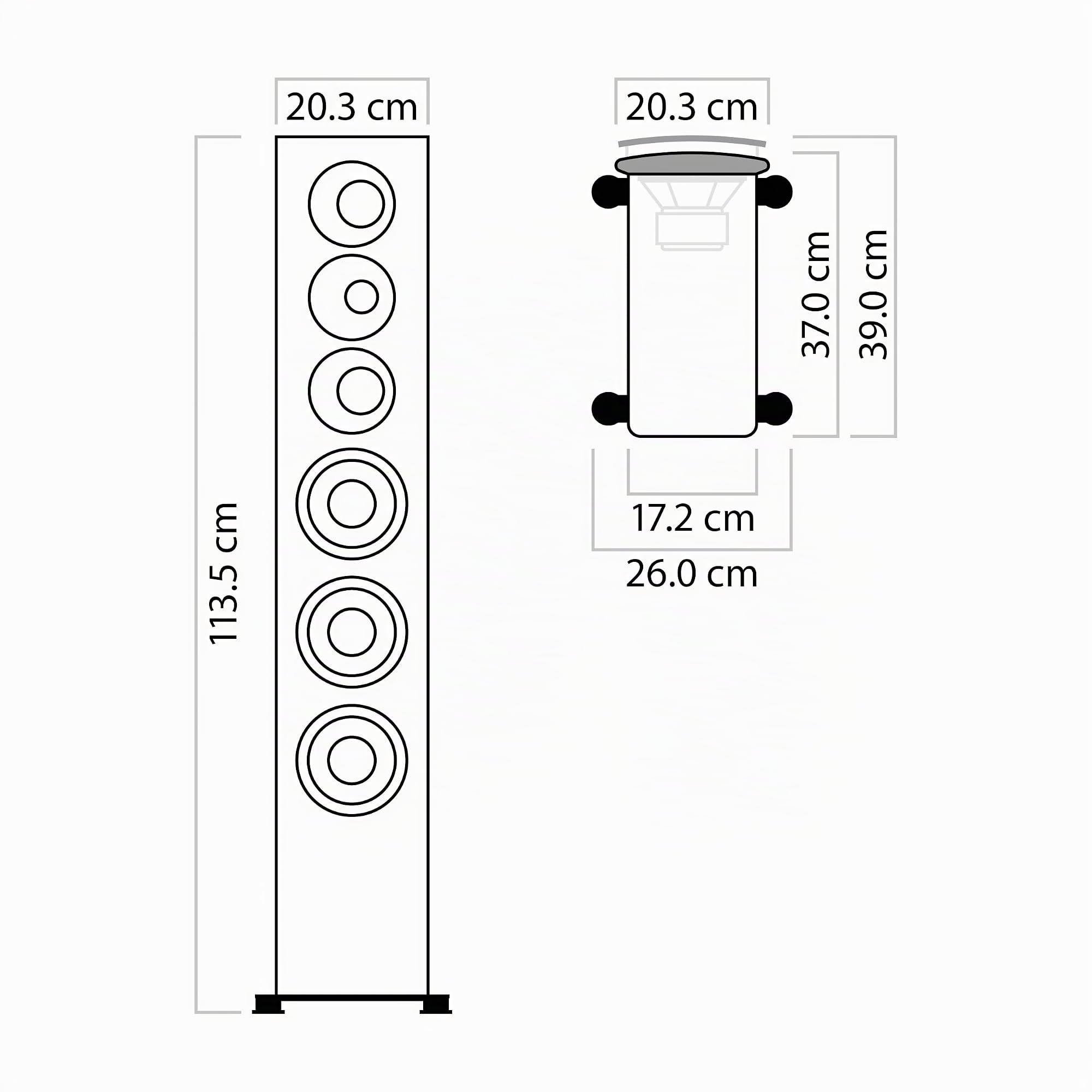 Nubert nuVero 110 | Rot/Schwarzes Standlautsprecherpaar | 2 Stück High End Standlautsprecher | Lautsprecher für Stereo | HiFi Qualität auf höchstem Niveau | Passiv Standboxen 3 Wegen Made in Germany