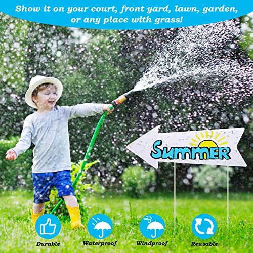 Blank Arrow Signs With Stakes 6 Pack, Coldairsoap This Way Arrow Yard Signs, Wedding Directional Arrow Yard Sale Sign Outdoor Waterproof Arrow Lawn Sign For Garage Estate Sale Direction Signs #TOP2