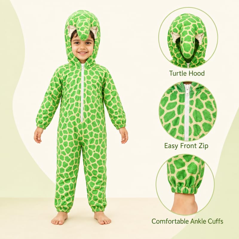 Image of Animal Costume for Kids | Plush Fancy Dress Costume for Boys & Girls |School Fancy Dress, Annual Day, Jungle Theme, Role Play, Halloween & Birthday Party