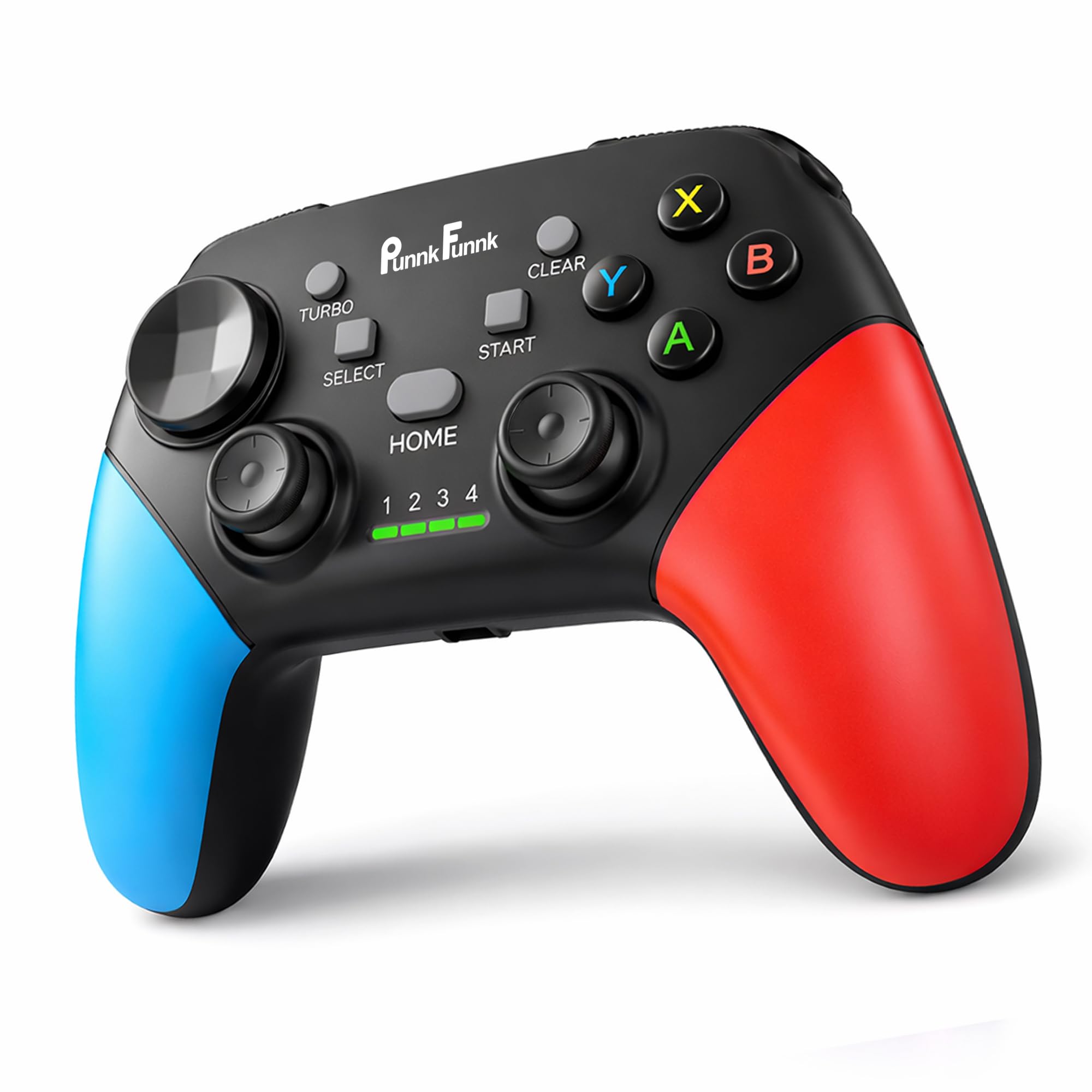 PunnkFunnk EliteX Wireless Gaming Controller for Android, iOS, PC, PS3, PS4, Bluetooth 5.0 Gamepad, Dual Vibration, Joysticks, Turbo Mode, Mobile Gaming Controller-image-3