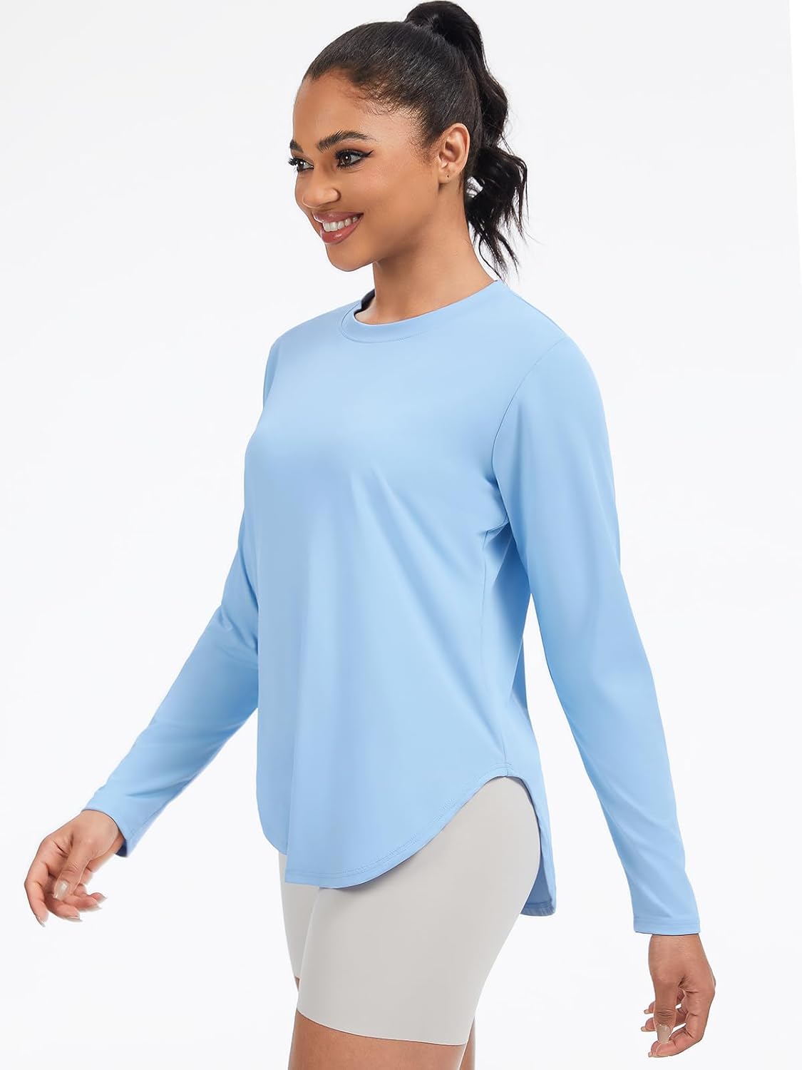 Cosy Pyro 3-Pack Workout Tops for Women Long Sleeve Athletic T-Shirts UPF 50+ Yoga Shirts Quick Dry Running Gym Tee - Image 2