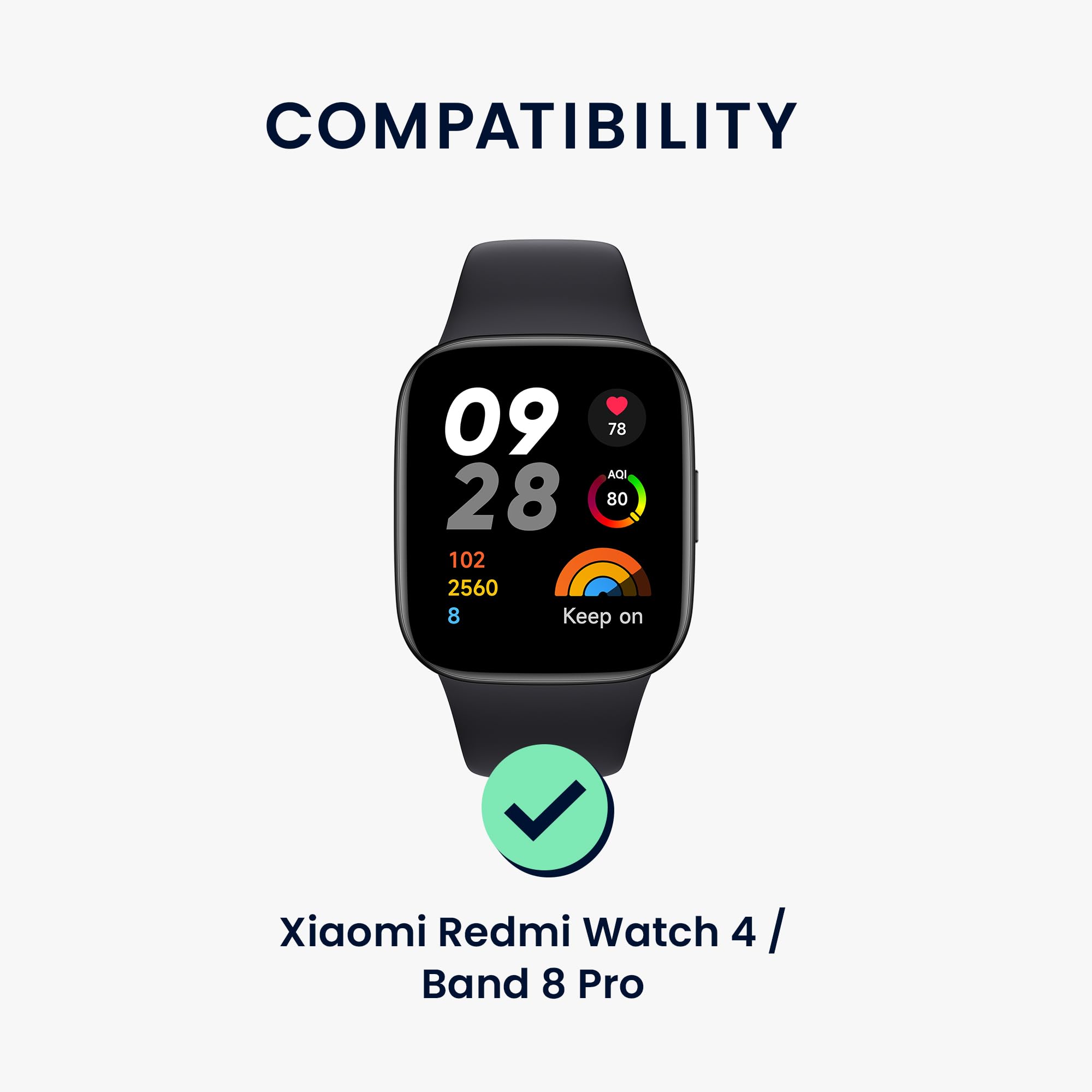 kwmobile Replacement Strap Compatible with Xiaomi Smart Band 8 Pro/Band 9 Pro/Redmi Watch 5 / Redmi Watch 4 Strap - Image 2