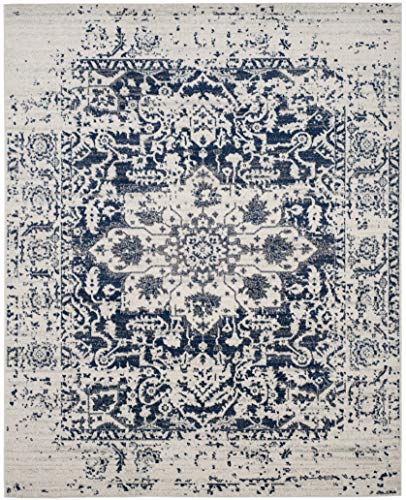 image for SAFAVIEH Madison Collection 8' x 10' Cream / Navy MAD603D Oriental Sno