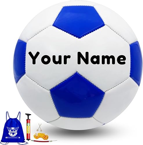 Miniatura 8 de Balón de fútbol personalizado tamaño 3/4/5, regalo de pelota de fútbol personalizada con nombre o texto para entrenador, hijo, hija, papá, mamá o