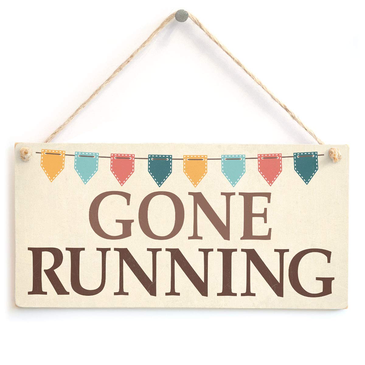 Gone Running Sign - Running Gifts for Fishing Mum Dad