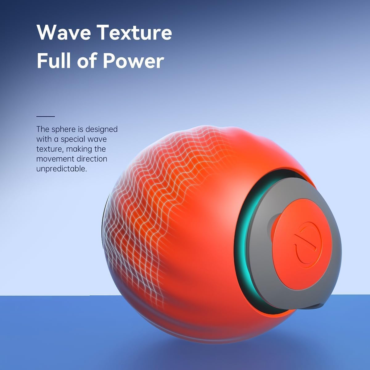 Speed Tail Upgrade 3.0, 2025 New Generation Upgrade Interactive Cat Toys for Indoor Cats,Smart Interactive Cat Toy Ball,Automatic Moving Cat Toy Ball with Tail (Blue+Orange) 2