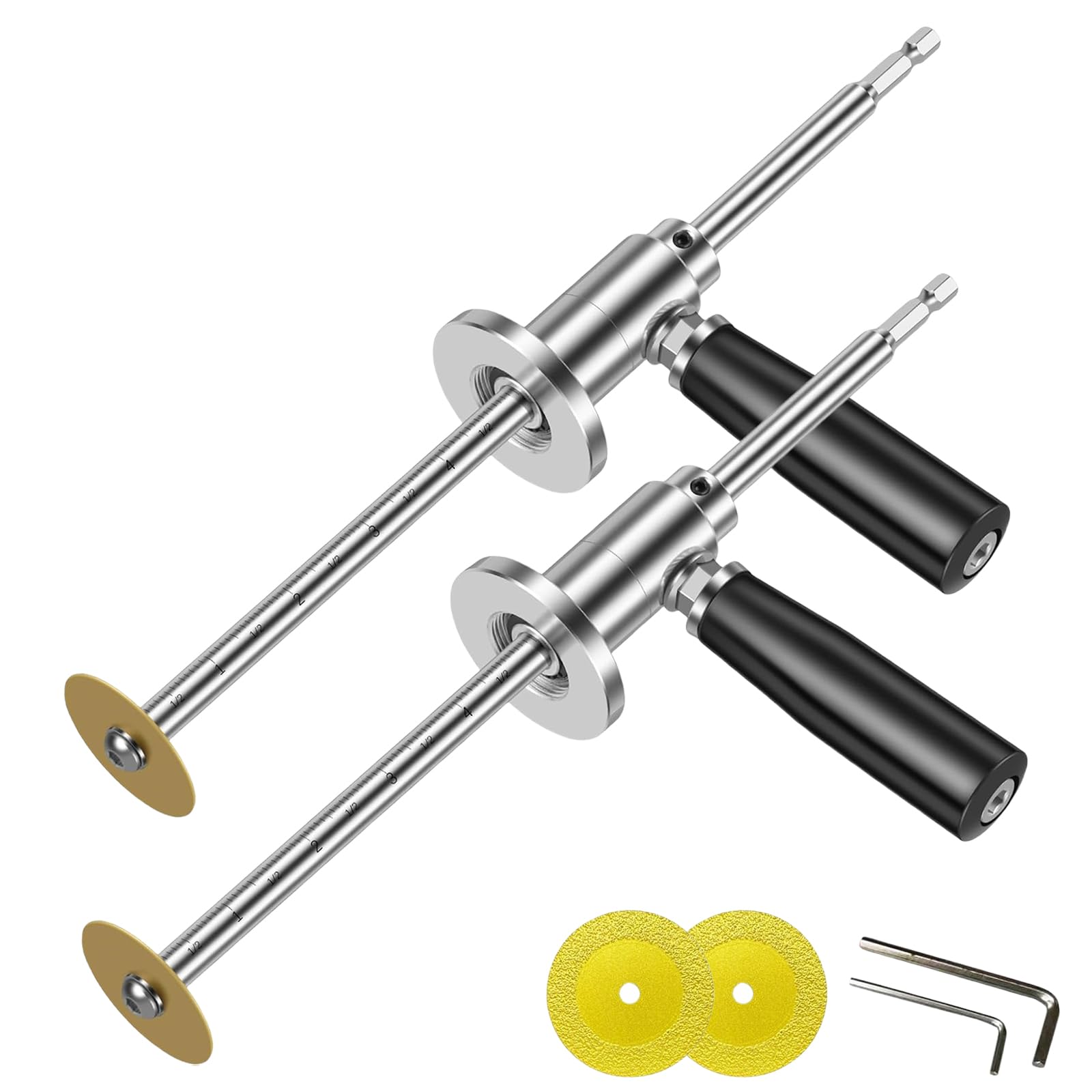 Cortador de tubo interior para tubo de PVC, cortador de tubo interior con mango, profundidad de corte ajustable para tubos de PVC de 1-1/2 pulgadas a 8 pulgadas, herramienta de fontanería de acero