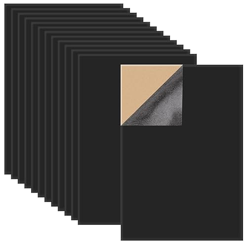 Lusofie 12 hojas de fieltro autoadhesivas, tela de fieltro para decoración de casa para joyeros y cajones, arte y manualidades