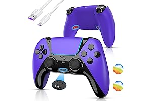 Ymir: Controller for PS4, PC Compatible with PS4/Slim/Pro/Steam/PC/TV - Purple