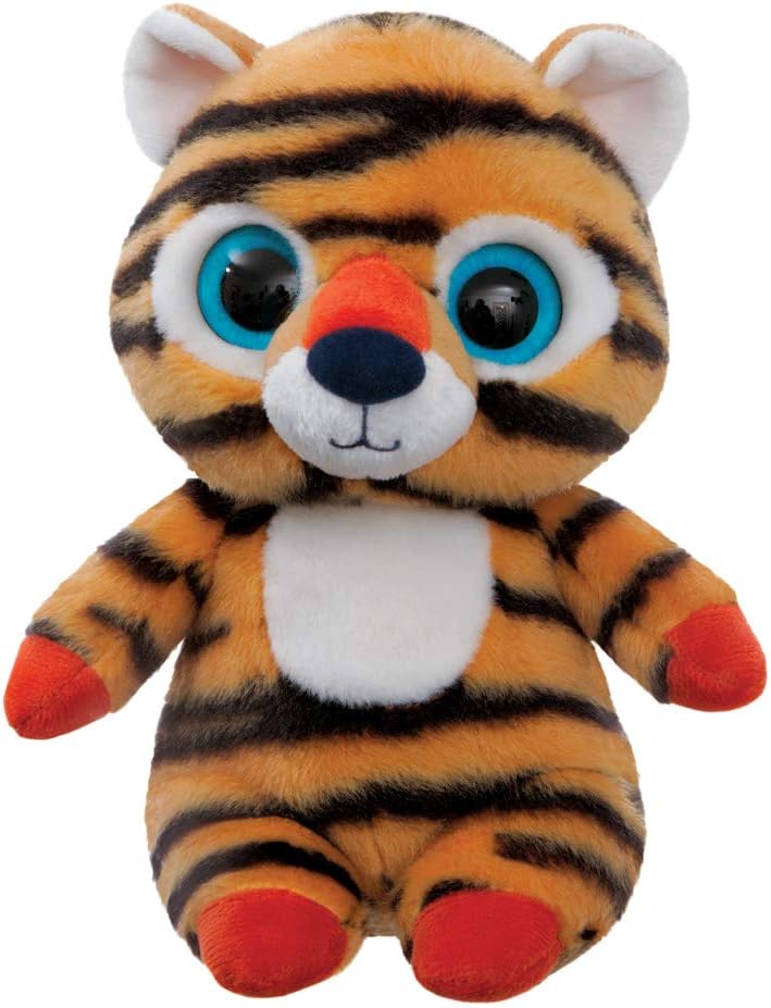 AuroraYooHoo, Han The Siberian Tiger, 9In, 61293, Orange and Black Stripes, Soft Toy