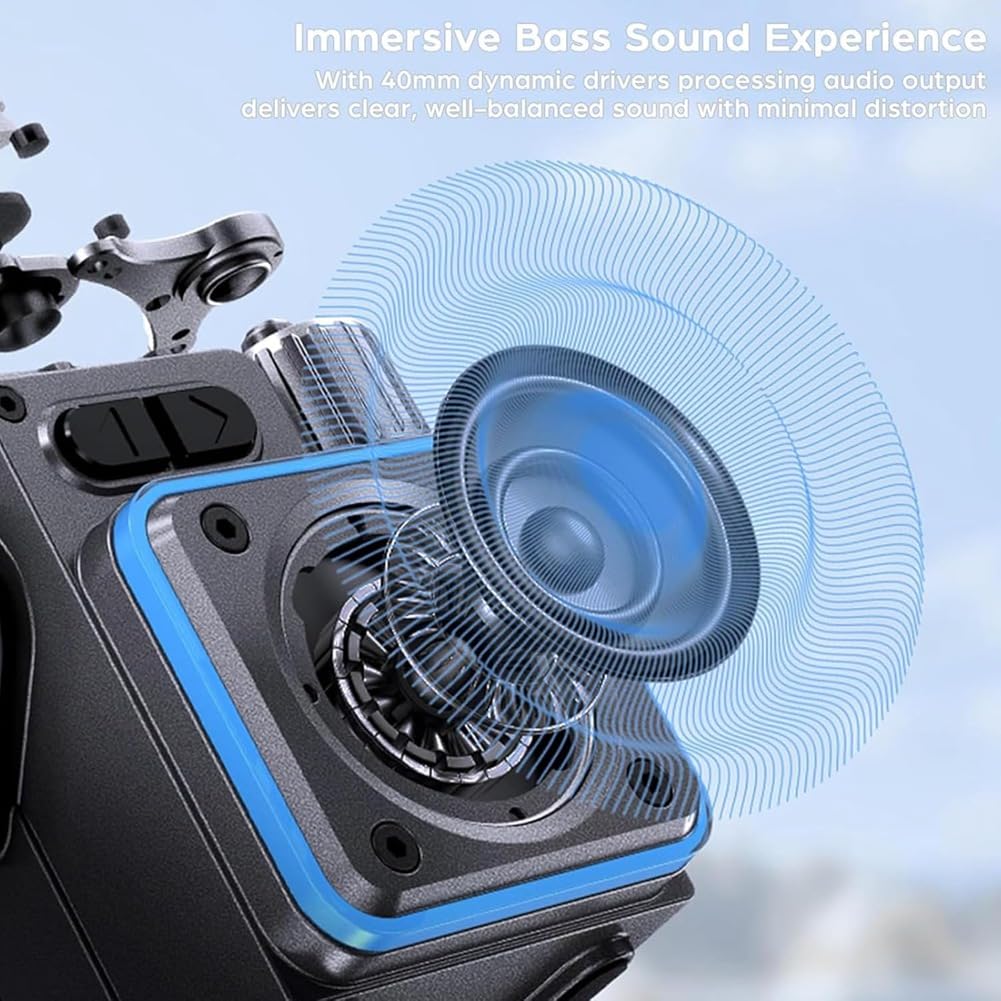 Enceinte Bluetooth Mini Portable pour la Musique en Plein Air, Appels Mains, Lecteur de Musique MP3 pour, Les Voyages, Le Camping et la Randonnée