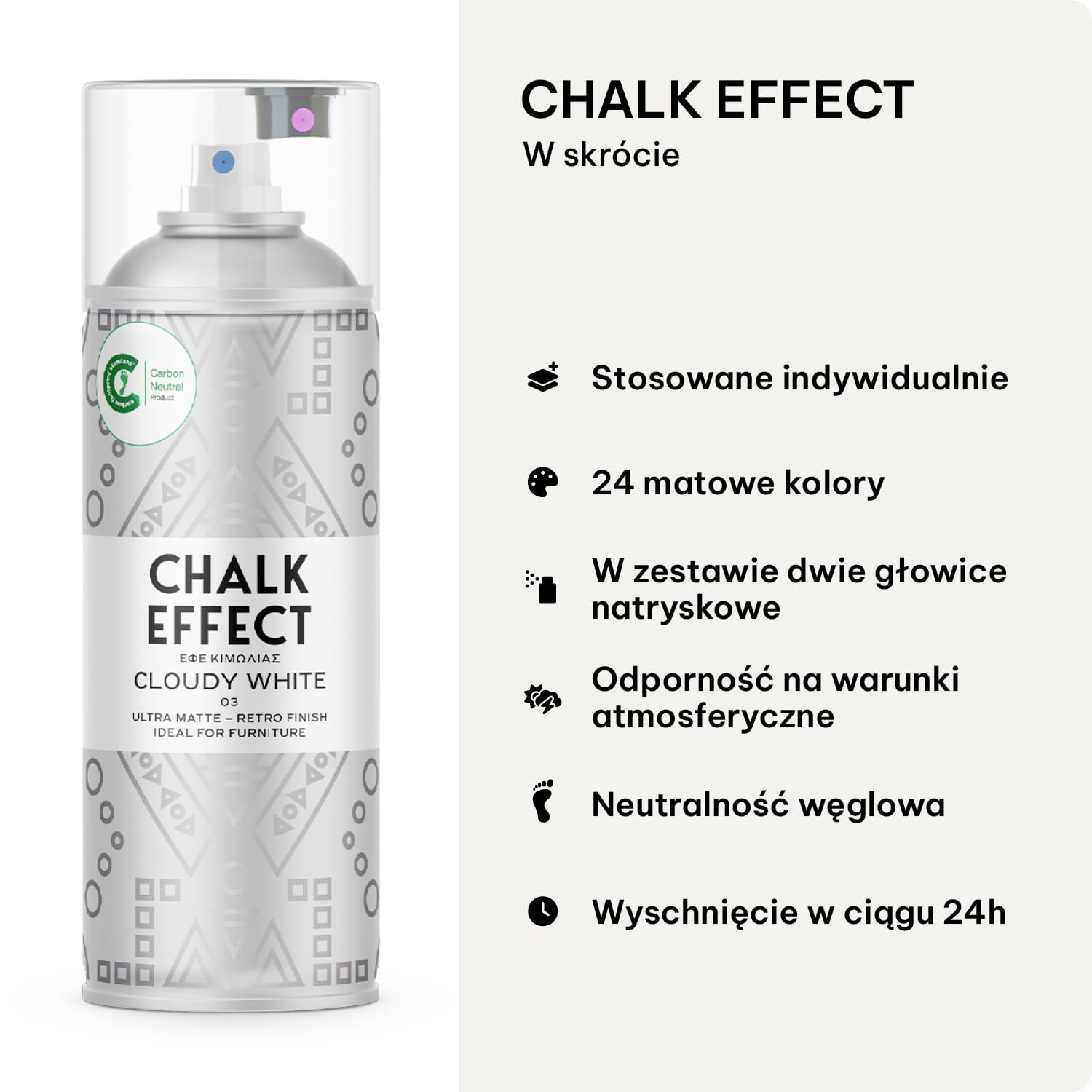 CL COSMOS LACFarba kredowa Spray Chalk Effect – wysoka jakość farby kredowej w sprayu