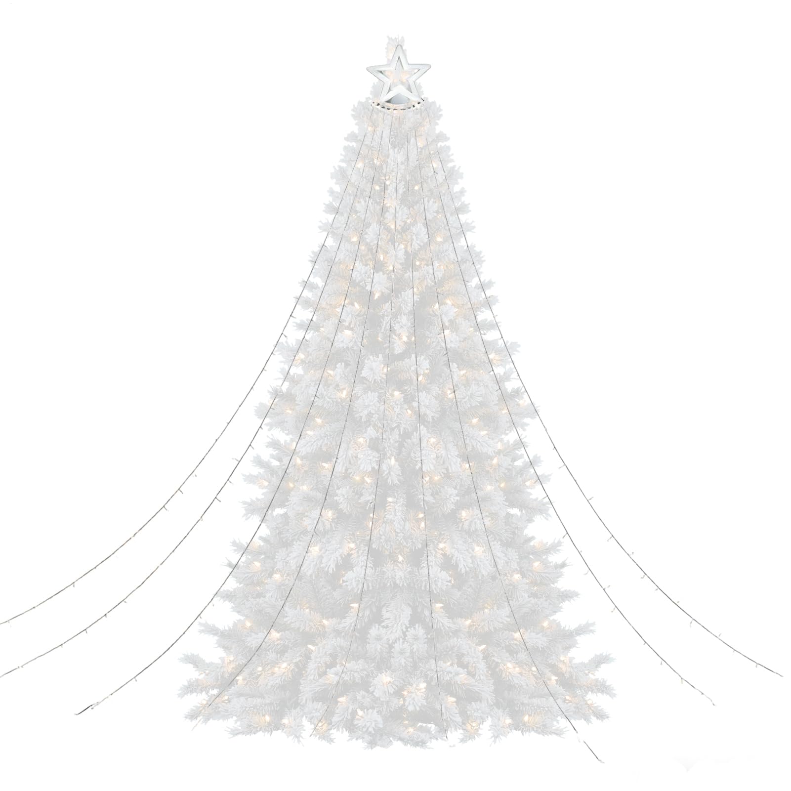 Genérico Luces Navideñas Solares 3.35 Metros LED Impermeable