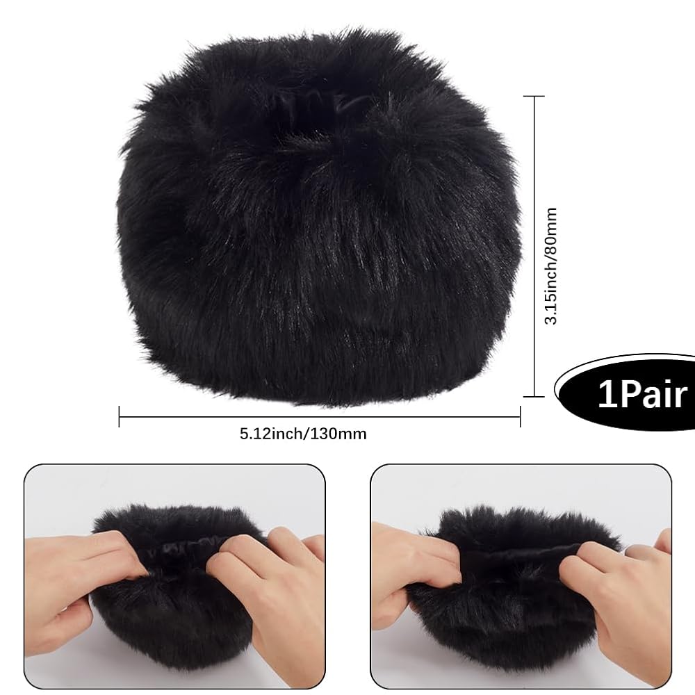 小物 Fluffy Arm Warmer Tngan Winter Faux Fur Arm Warmers Short Furry Wrist Band