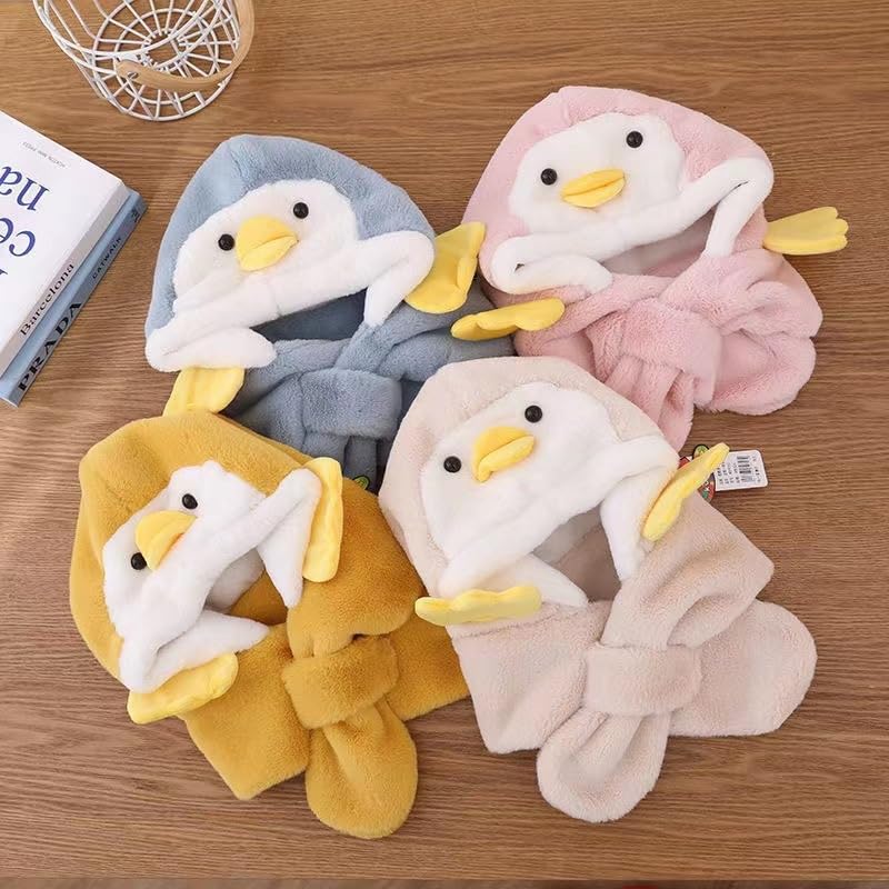 Gorro cálido para niños gorro de dos piezas para niños bufanda invierno 5